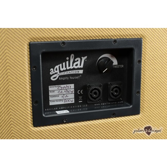 Aguilar SL 410x Super Light 800W, 4 ohm Limited Edition Bass Cab – Boss Tweed