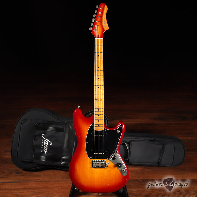 Fano MG6 Oltre Maple Fretboard Lollar P-90 Guitar – Cherry Burst