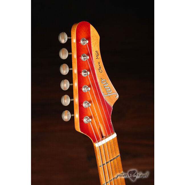 Fano MG6 Oltre Maple Fretboard Lollar P-90 Guitar – Cherry Burst