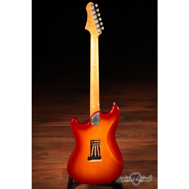 Fano MG6 Oltre Maple Fretboard Lollar P-90 Guitar – Cherry Burst