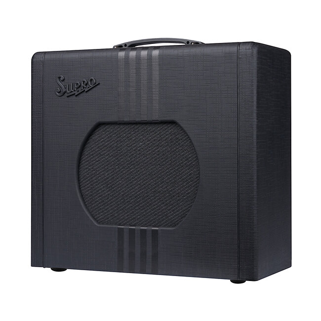 Supro 1820RBB Delta King 10 Reverb 5-Watt 1x10” Tube Combo Amp – Black & Black