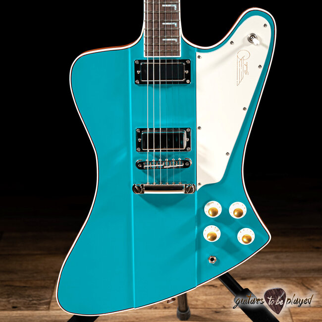 Kauer Banshee Mahogany Body Guitar w/ Lollar Firebirds – Taos Turquoise