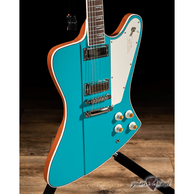 Kauer Banshee Mahogany Body Guitar w/ Lollar Firebirds – Taos Turquoise