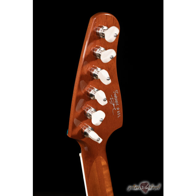 Kauer Banshee Mahogany Body Guitar w/ Lollar Firebirds – Taos Turquoise