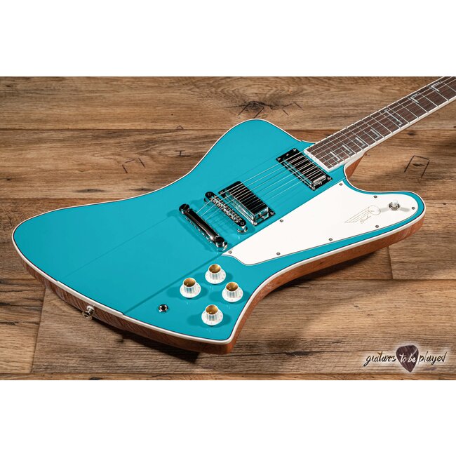 Kauer Banshee Mahogany Body Guitar w/ Lollar Firebirds – Taos Turquoise