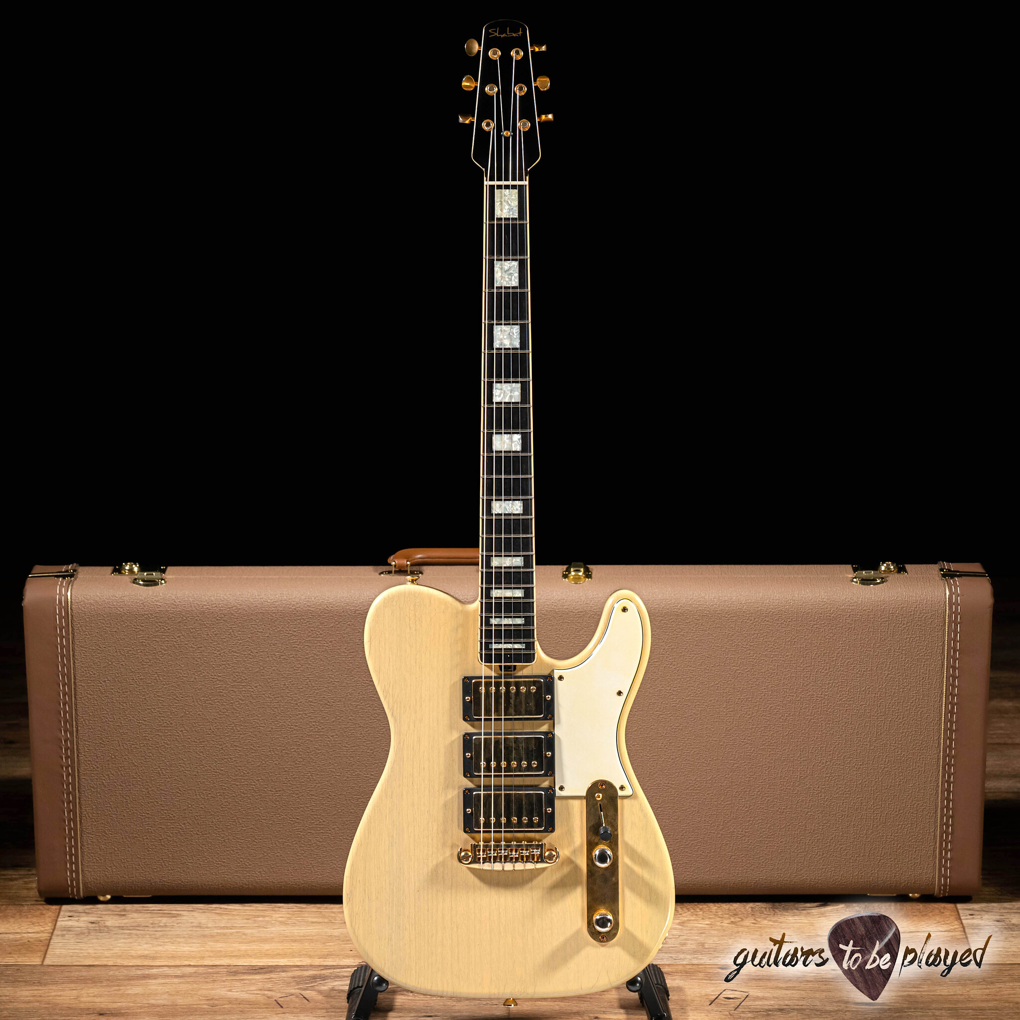 Shabat Lion Special Korina Guitar w/ Lollar Imperials – Vintage