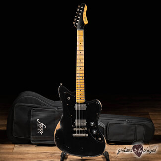 Fano Guitars Fano JM6 Oltre Maple Fretboard Humbucker Guitar w/ Gigbag – Bull Black