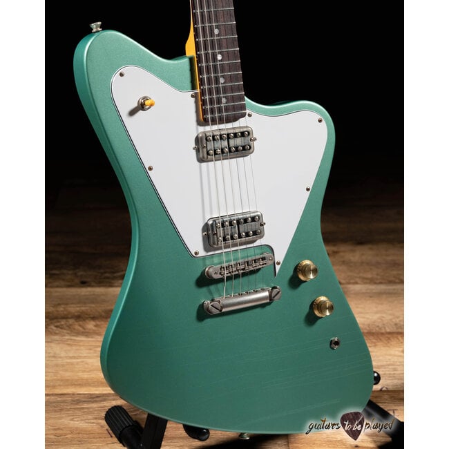 Fano PX6 Oltre TV Jones Power'Tron Guitar w/ Gigbag – Inverness Green