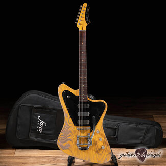 Fano Guitars Fano PX6 Alt de Facto Swamp Ash 3-Pickup Guitar w/ Bigsby – Butterscotch Blonde
