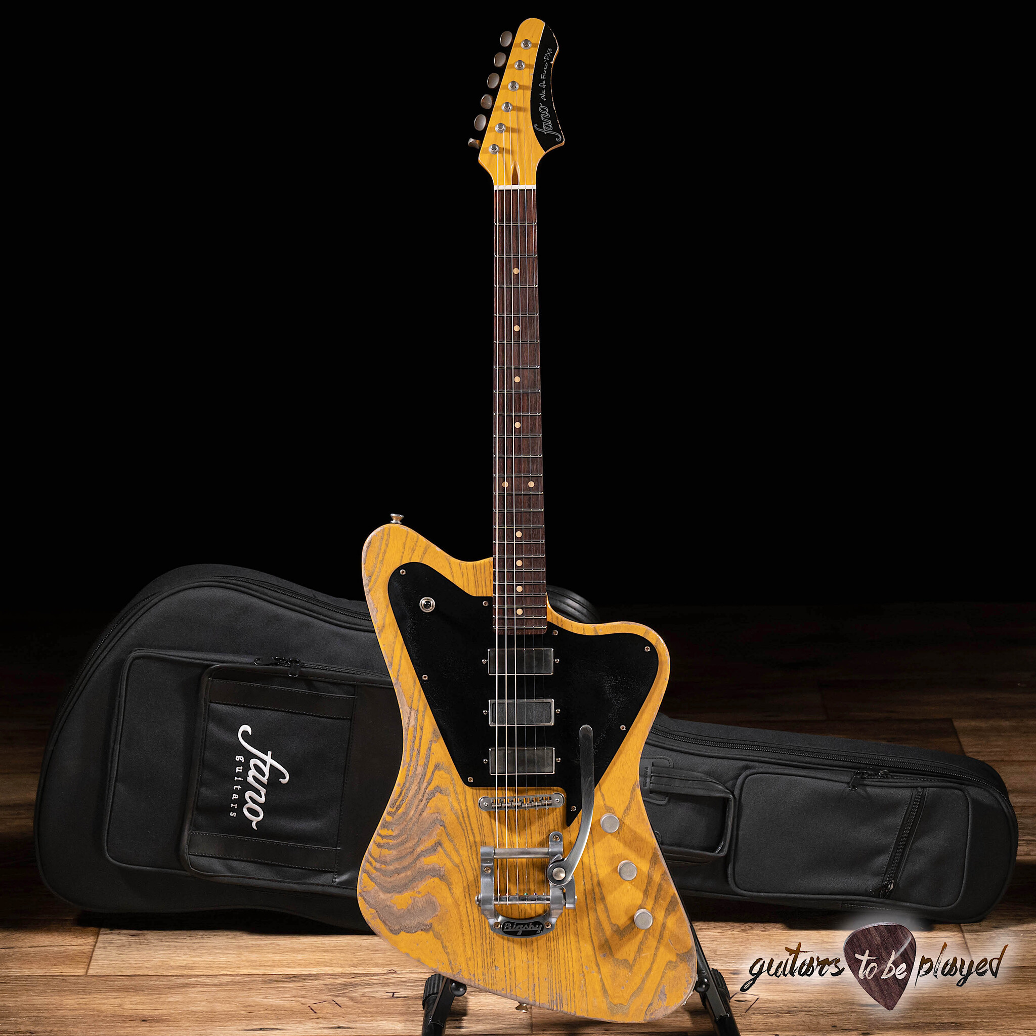 Fano PX6 Alt de Facto Swamp Ash 3-Pickup Guitar – Butterscotch