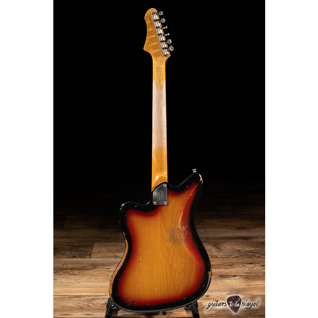 Fano JM6 Alt de Facto Lollar P-90 Guitar w/ Bigsby – 3-Tone Sunburst