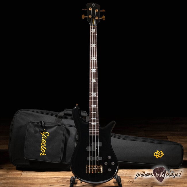 Spector Spector Euro 4 Classic EMG Bass Guitar – Solid Black