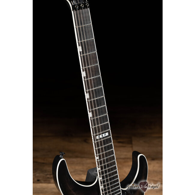 ESP E-II Horizon FR-II Floyd Rose EMG Guitar w/ Case – See Thru Black Sunburst