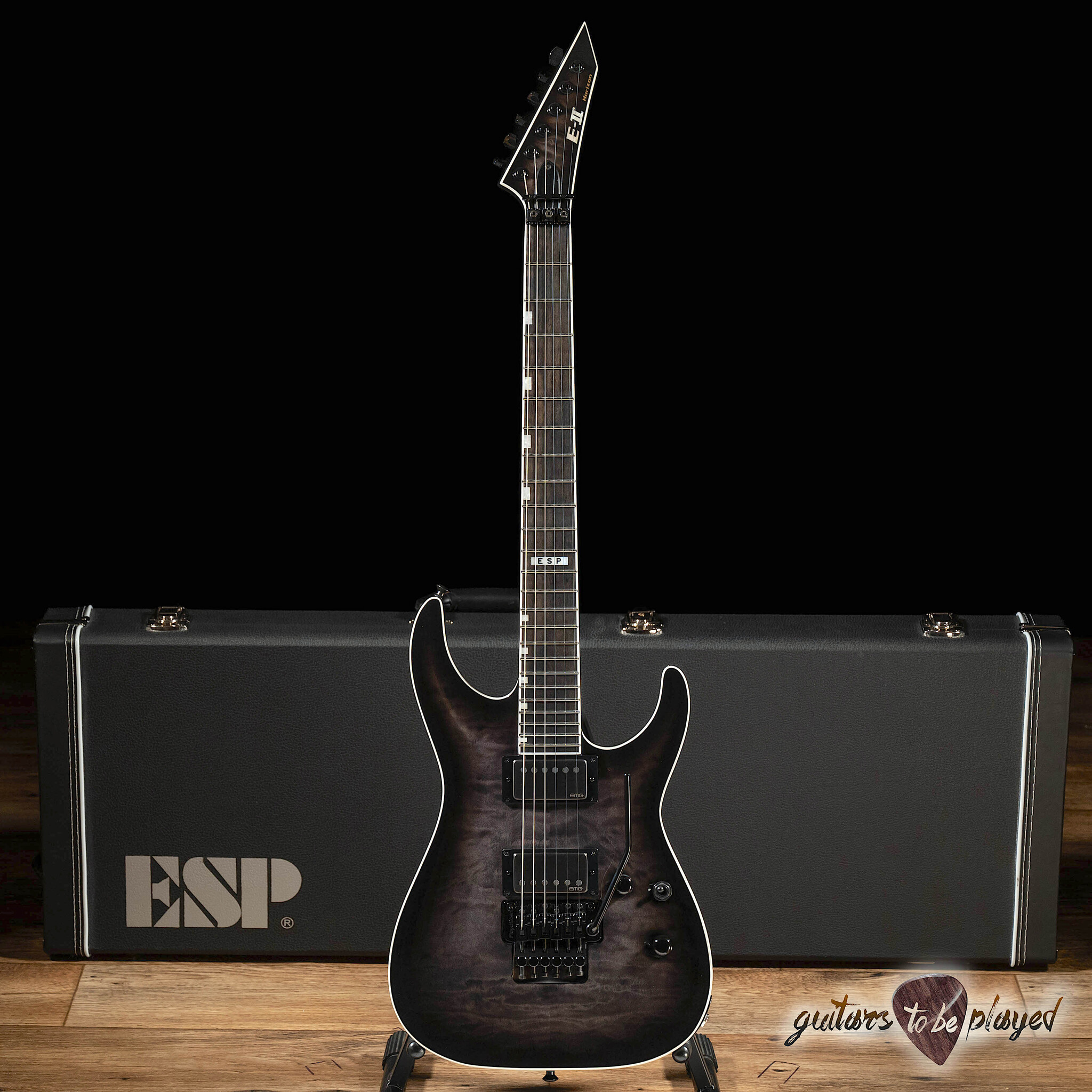 ESP E-II Horizon FR-II Floyd Rose EMG Guitar – See Thru Black