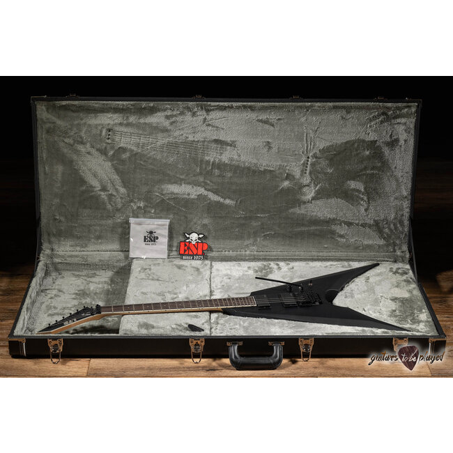 ESP LTD MK-600 Double Arrow Floyd Rose Guitar w/ Case – Black Satin