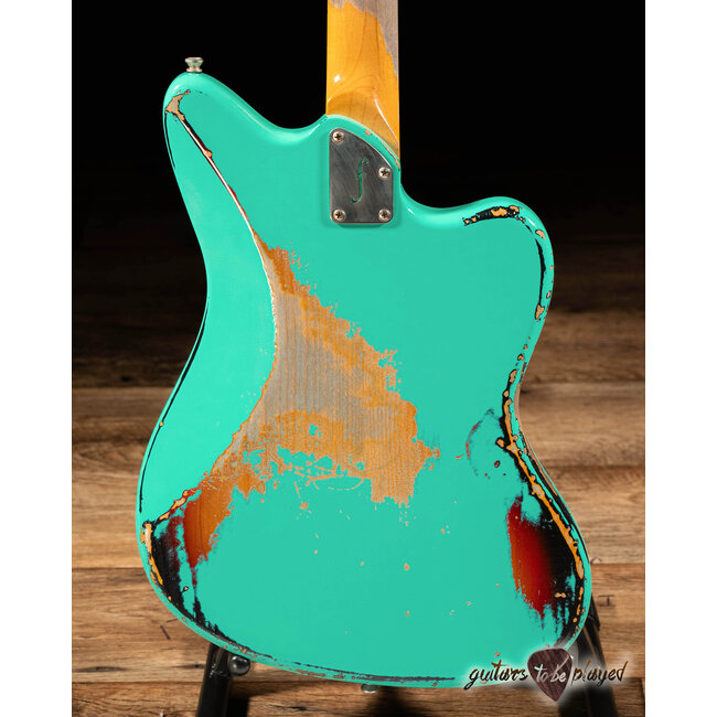 Fano JM6 Alt de Facto Left-Handed Lollar Imperial Guitar – Seafoam Green/3TSB