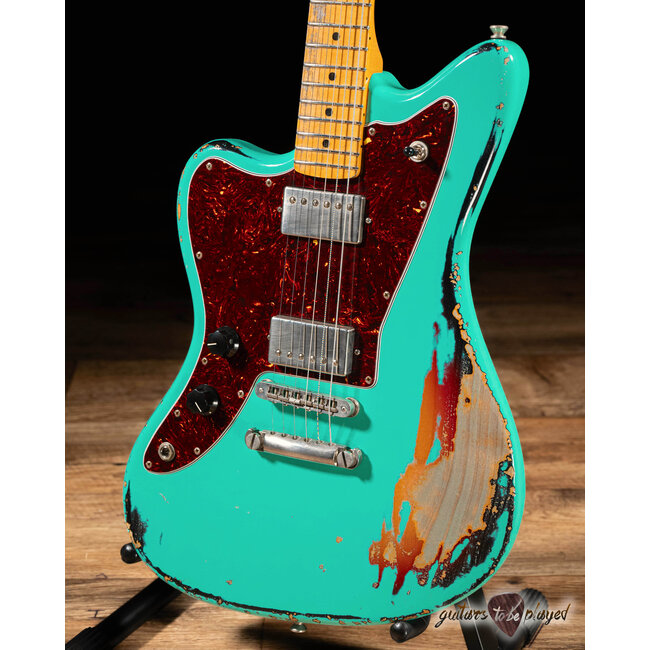 Fano JM6 Alt de Facto Left-Handed Lollar Imperial Guitar – Seafoam Green/3TSB