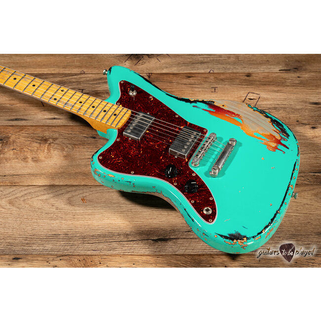 Fano JM6 Alt de Facto Left-Handed Lollar Imperial Guitar – Seafoam Green/3TSB