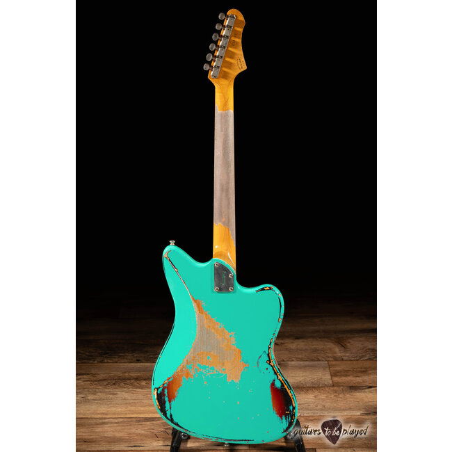 Fano JM6 Alt de Facto Left-Handed Lollar Imperial Guitar – Seafoam Green/3TSB
