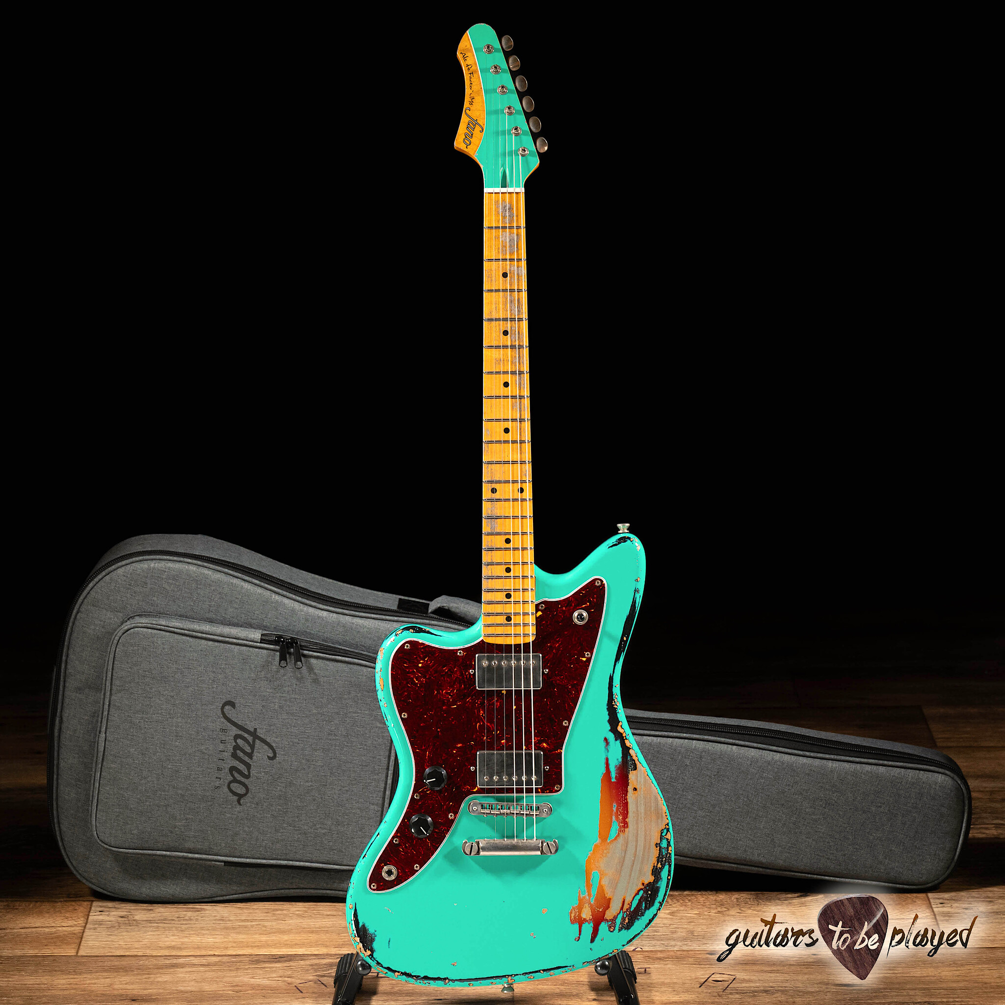 Fano JM6 Alt de Facto Left-Handed Lollar Imperial Guitar – Seafoam