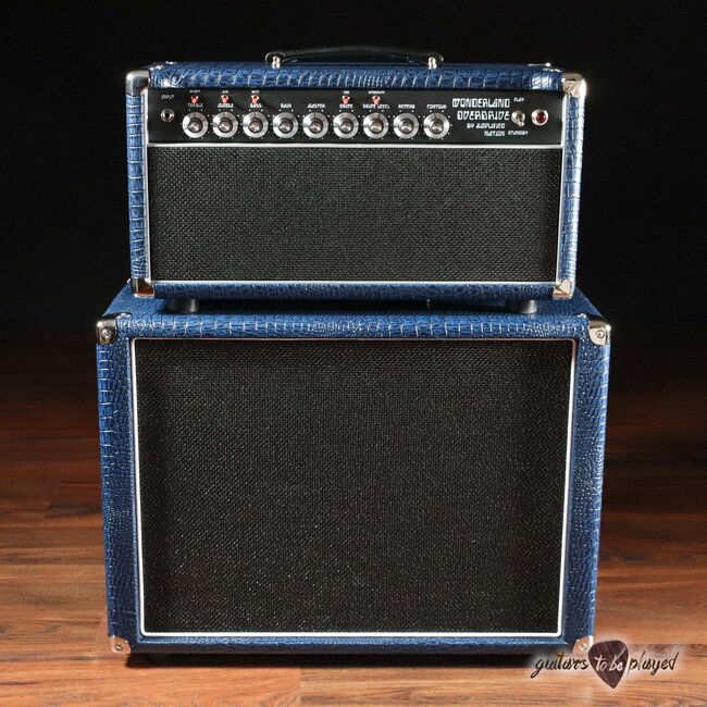 Amplified Nation Wonderland Overdrive Tube-Rectified 50W Head & Cab – Blue Croc