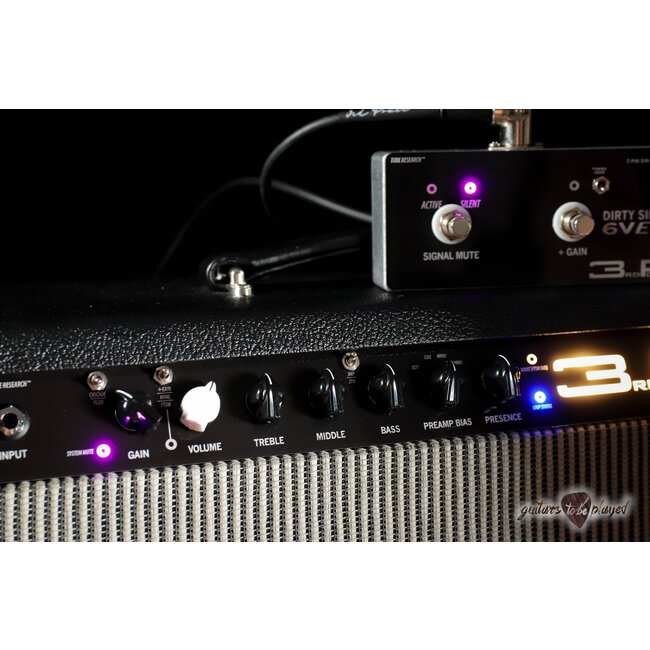 3rd Power Dirty Sink 6VEL Head w/ Footswitch & 112 Compact Cab – Black