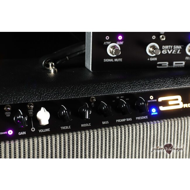 3rd Power Dirty Sink 6VEL Head w/ Footswitch & 212 Vertical Cab – Black