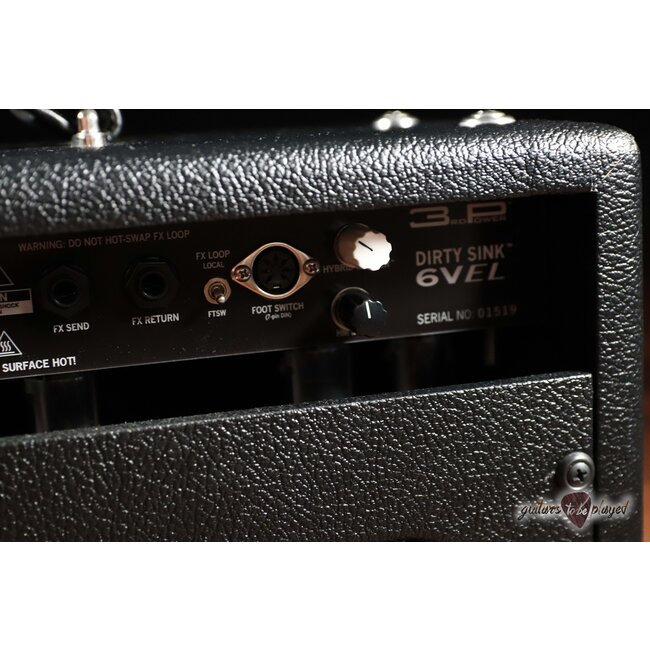 3rd Power Dirty Sink 6VEL Head w/ Footswitch – Black w/ Black Grill