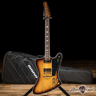 Kauer Banshee Deluxe w/ Maple Cap, Gold Hardware & Humbuckers – Tobacco Burst