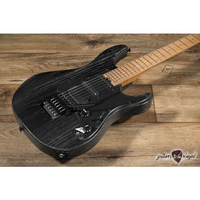 ESP LTD SN-1000FR Swamp Ash Floyd Rose Guitar – Black Blast