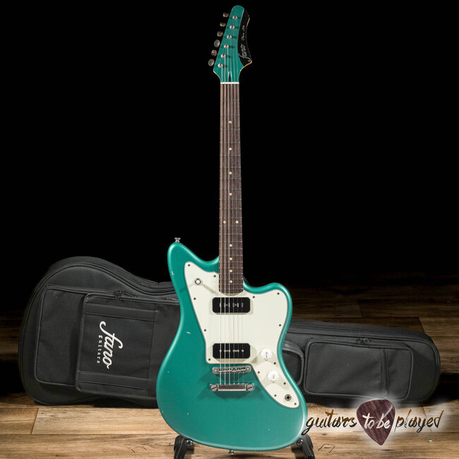 Fano JM6 Oltre Lollar Staple/Traditional P-90 Guitar w/ Gigbag – Sherwood Green