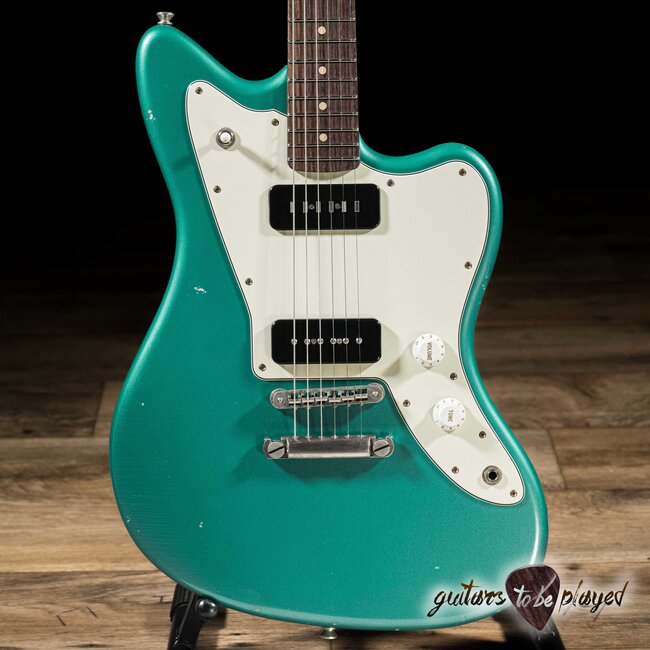 Fano JM6 Oltre Lollar Staple/Traditional P-90 Guitar w/ Gigbag – Sherwood Green