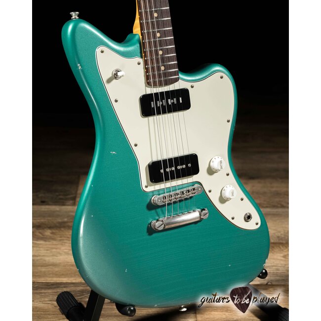 Fano JM6 Oltre Lollar Staple/Traditional P-90 Guitar w/ Gigbag – Sherwood Green