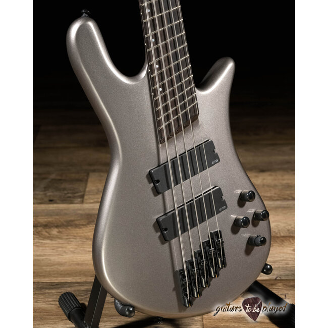 Spector NS Dimension HP 5 String Multi-Scale Neck-Thru Bass – Gunmetal Gloss