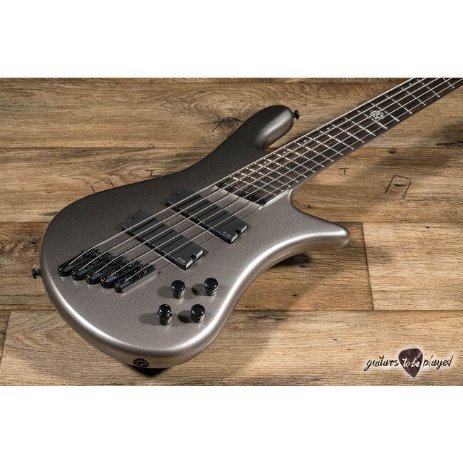 Spector NS Dimension HP 5 String Multi-Scale Neck-Thru Bass – Gunmetal Gloss