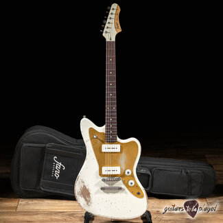 Fano Guitars Fano JM6 Oltre Lollar Alnico Pole P-90 Guitar w/ Gigbag – Olympic White