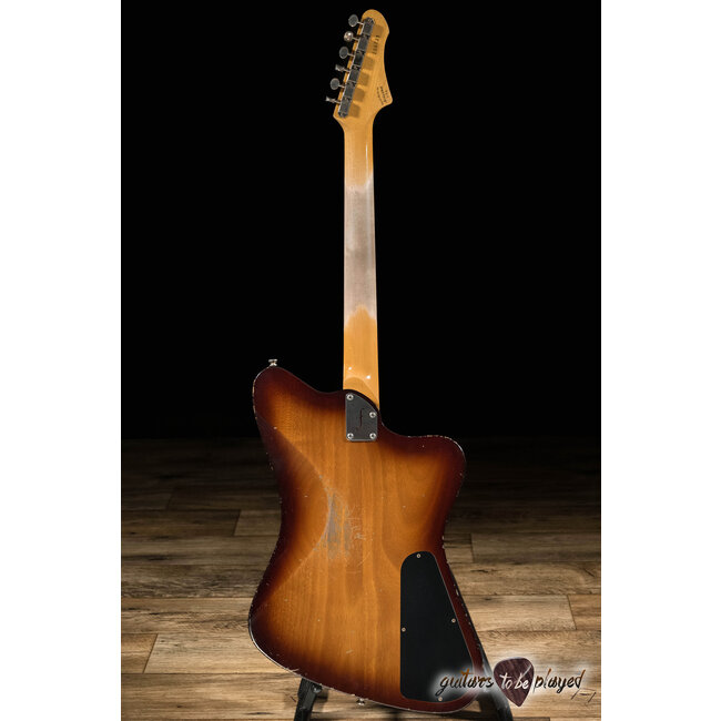 Fano PX6 Alt de Facto Left-Handed Mahogany Lollar Firebird Guitar –Tobacco Burst