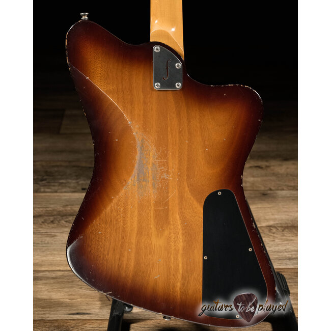 Fano PX6 Alt de Facto Left-Handed Mahogany Lollar Firebird Guitar –Tobacco Burst