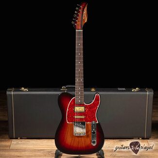 Shelton Guitars Shelton TimeFlite Vintage “Nashville” Tele w/ Lambertones – 3-Tone Sunburst