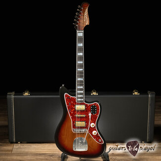 Shelton Electric Instruments Shelton GalaxyFlite Super III w/ Ebony Fretboard & Lambertones – 3-Tone Sunburst