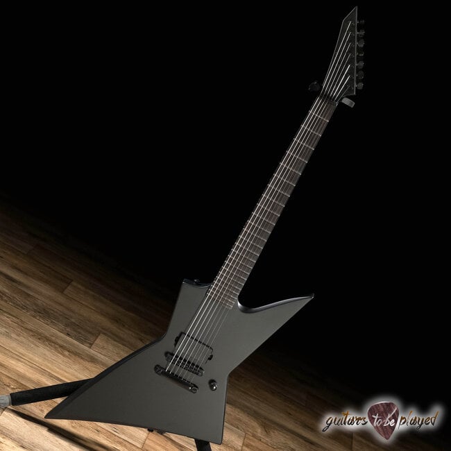 Sidelæns analysere knoglebrud ESP LTD EX-7 Baritone Black Metal 7-String EMG Guitar – Black Satin -  Guitars To Be Played