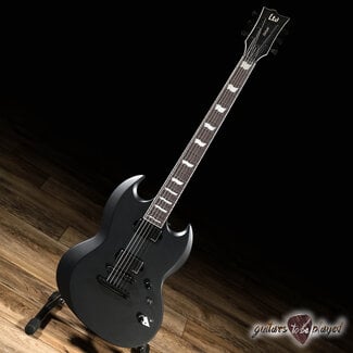 ESP LTD ESP LTD Viper-1000 Baritone EMG Guitar – Black Satin