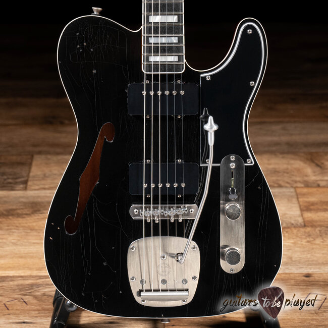 Shelton Timeflite GTX Mahogany Thinline w/ Mastery & Lambertones – Black