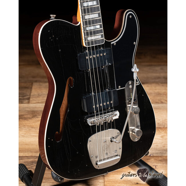 Shelton Timeflite GTX Mahogany Thinline w/ Mastery & Lambertones – Black