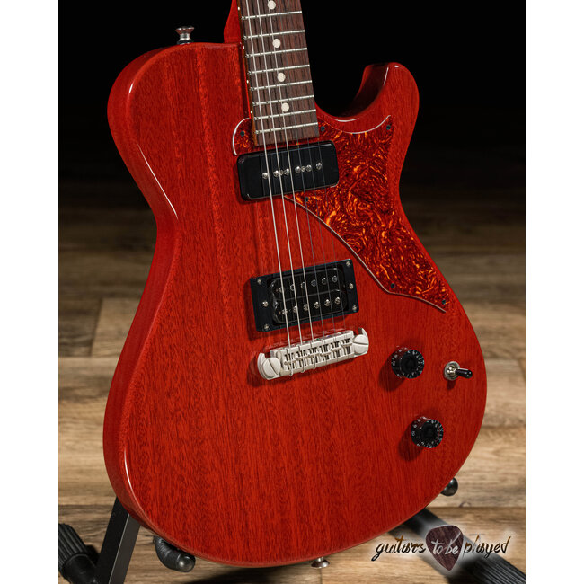 Knaggs Kenai-J HP Mahogany Humbucker/P-90 Guitar – Vintage Cherry Gloss