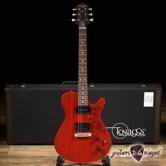 Knaggs Guitars Knaggs Kenai-J HP Mahogany Humbucker/P-90 Guitar – Vintage Cherry Gloss