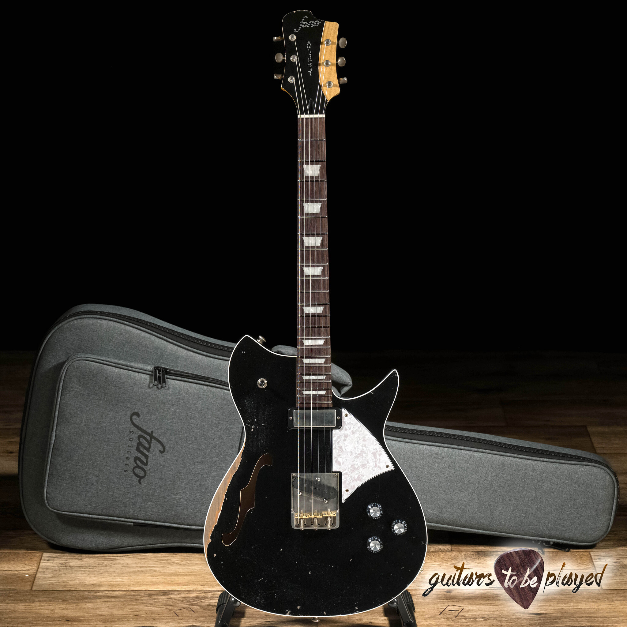 ギター FANO Guitar Alt de Facto Fano Guitars Alt de Facto RB6T Thinline Bull Black