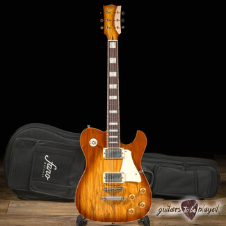 Fano Guitars Fano TC6 Alt de Facto Maple Carve Top w/ Lollar Imperials – Faded Tea Burst