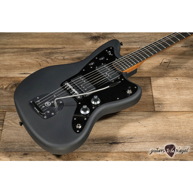 Shelton GalaxyFlite Ash w/ Roasted Flame Maple, Ebony & Fralins – Pitch Black