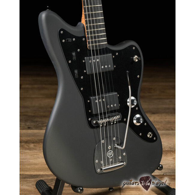 Shelton GalaxyFlite Ash w/ Roasted Flame Maple, Ebony & Fralins – Pitch Black